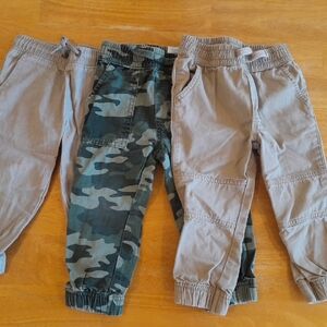 Kids Camo and Tan Jogger Pants Set